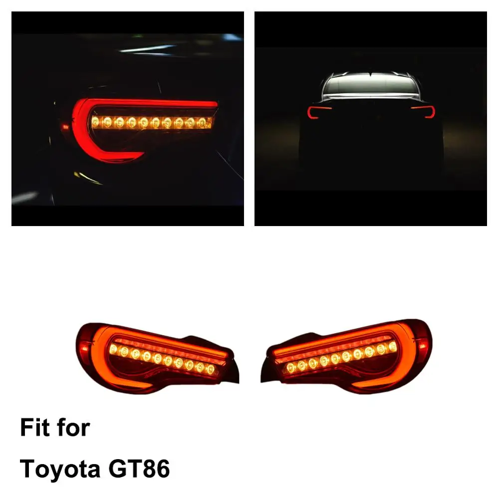 LED Tail Lights For Toyota GT86 2012-UP Transparent Red Clear Tail Lamp Dynamic LEDs Car Accessories
LED Tail Lights For Toyota GT86 2012-UP Transparent Red Clear Tail Lamp Dynamic LEDs Car Accessories