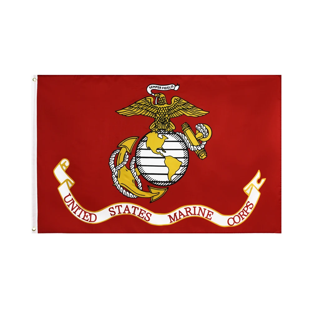 Подиум 3 на 5 футов полиэстер США американская армия морская пехота USMC флаг | Дом и