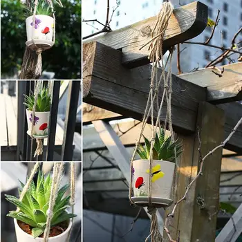 Plant Hanger Hanging Flower Pot Handmade Flower Pot Handmade Jute Line Pot Decorative 770mm 770mm Hemp Rope Home Garden Holder
Plant Hanger Hanging Flower Pot Handmade Flower Pot Handmade Jute Line Pot Decorative 770mm 770mm Hemp Rope Home Garden Holder