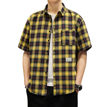 Plaid shirts Men 2020 New Arrival Summer Men's Casual Short sleeve Shirts Fashio Hawaiian Short Sleeve shirtn Chemise Men
Plaid shirts Men 2020 New Arrival Summer Men's Casual Short sleeve Shirts Fashio Hawaiian Short Sleeve shirtn Chemise Men