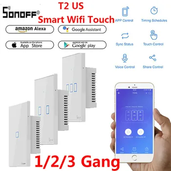 SONOFF T2 US TX Basic Smart Wifi Touch Wall Light Switch with Border Smart Home 433 RF/Voice/APP Control Works with Alexa
SONOFF T2 US TX Basic Smart Wifi Touch Wall Light Switch with Border Smart Home 433 RF/Voice/APP Control Works with Alexa