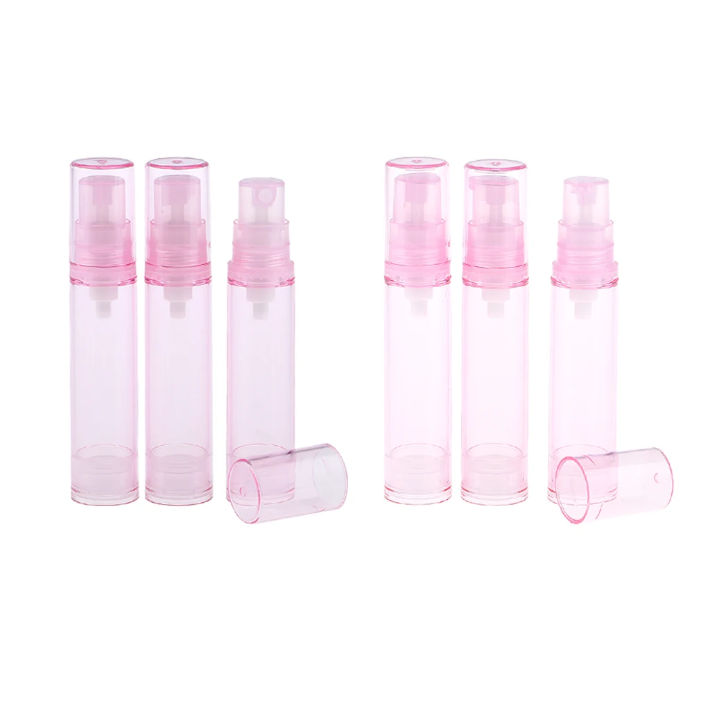 6Pcs Empty Airless Pump Spray Bottles Containers For Lotion Serum Cream 10ml 6Pcs Empty Airless Pump Spray Bottles Containers For Lotion Serum Cream 10ml