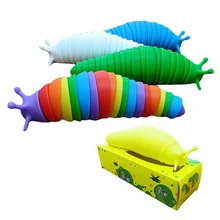 3D Printed Articulated Sticky Stretch Slug Sensory Fidget Toys Flexible Decompression Fidget Slug Hand Stress Relief Toy
3D Printed Articulated Sticky Stretch Slug Sensory Fidget Toys Flexible Decompression Fidget Slug Hand Stress Relief Toy