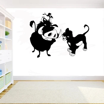 Timon and Pumba Wall Sticker Lion King Vinyl Decal Kids Room Decoration Home Decor Wall Tattoo Design Removable Stickers 3640
Timon and Pumba Wall Sticker Lion King Vinyl Decal Kids Room Decoration Home Decor Wall Tattoo Design Removable Stickers 3640