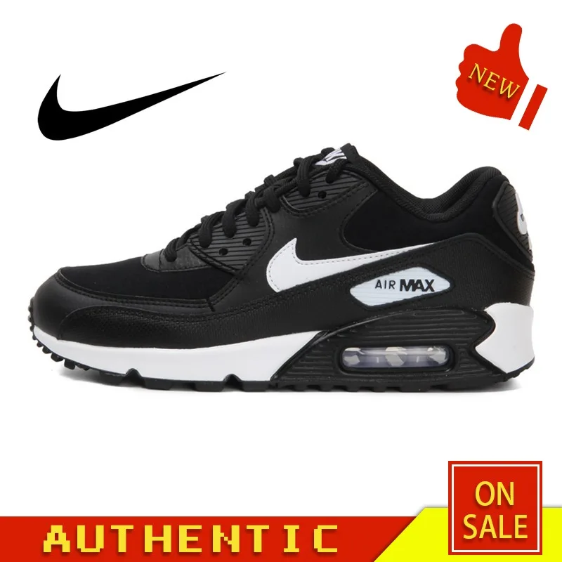 

Original Authentic NIKE AIR MAX 90 ESSENTIAL Women's Running Shoes Outdoor Fashion Sports Breathable 2019 New 325213-047