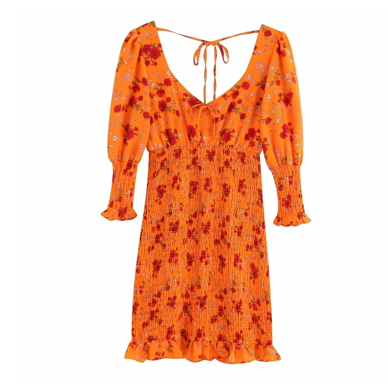 Flower Printing Women Elastic Slim Mini Dress Leisure Female Three Quarter Sleeve Dresses Autumn Square Collar Streetwear D3251
Flower Printing Women Elastic Slim Mini Dress Leisure Female Three Quarter Sleeve Dresses Autumn Square Collar Streetwear D3251