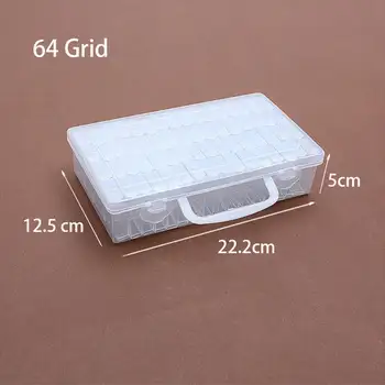 Diamond Beads Storage Box 64Pcs Grid Painting Tools Embroidery Accessory Rhinestone Diamond Convenient Beads Container Holder
Diamond Beads Storage Box 64Pcs Grid Painting Tools Embroidery Accessory Rhinestone Diamond Convenient Beads Container Holder