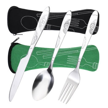 6pcs Portable Stainless Steel Knife Spoon Cutlery Set Flower Painting Fork Dinner Tableware Set Tableware Case Kit For Camping
6pcs Portable Stainless Steel Knife Spoon Cutlery Set Flower Painting Fork Dinner Tableware Set Tableware Case Kit For Camping