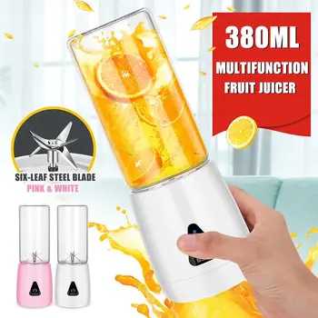 Portable 380ml Electric Fruit Juicer Multifunction Mini Portable Home Smoothie Maker Handheld Vegetable Juice Maker Juicer
Portable 380ml Electric Fruit Juicer Multifunction Mini Portable Home Smoothie Maker Handheld Vegetable Juice Maker Juicer