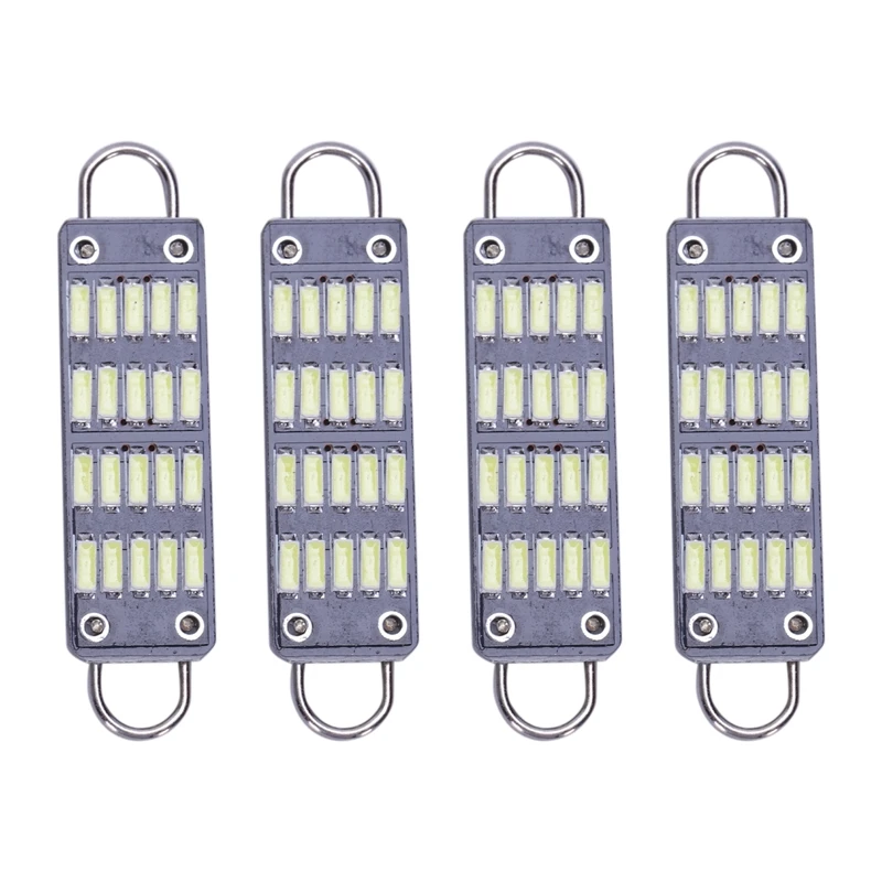 8x 562 Rigid Loop Blue Light 44mm 12 3528 SMD LED for Dome Trunk Cargo lights