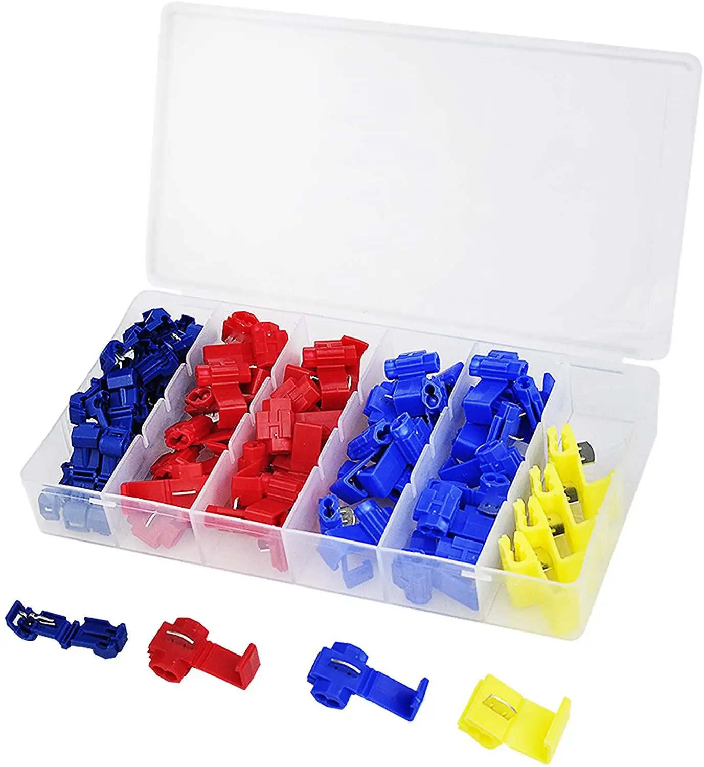 30/75/120/240/360Pcs Scotch Lock Crimp Terminals Electrical Cable Connectors Fast Quick Splice Lock Wire Terminals Crimp Kit Set
30/75/120/240/360Pcs Scotch Lock Crimp Terminals Electrical Cable Connectors Fast Quick Splice Lock Wire Terminals Crimp Kit Set