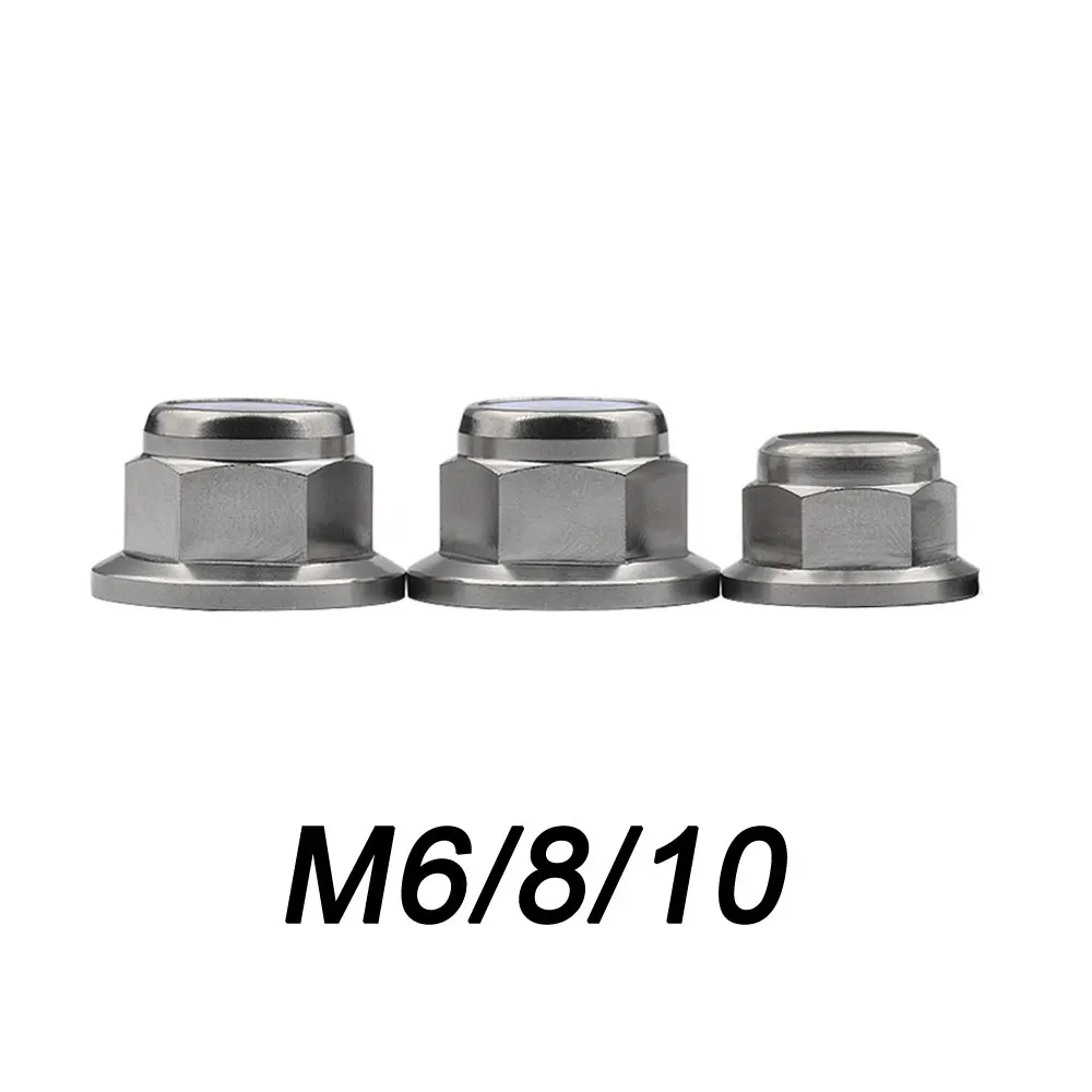 Xingxi Titanium Nuts M6 M8 M10 Flange Lock Nuts Ti Nylon Lock Nuts for Motorcycle Bike Car Ti Fasteners
Xingxi Titanium Nuts M6 M8 M10 Flange Lock Nuts Ti Nylon Lock Nuts for Motorcycle Bike Car Ti Fasteners