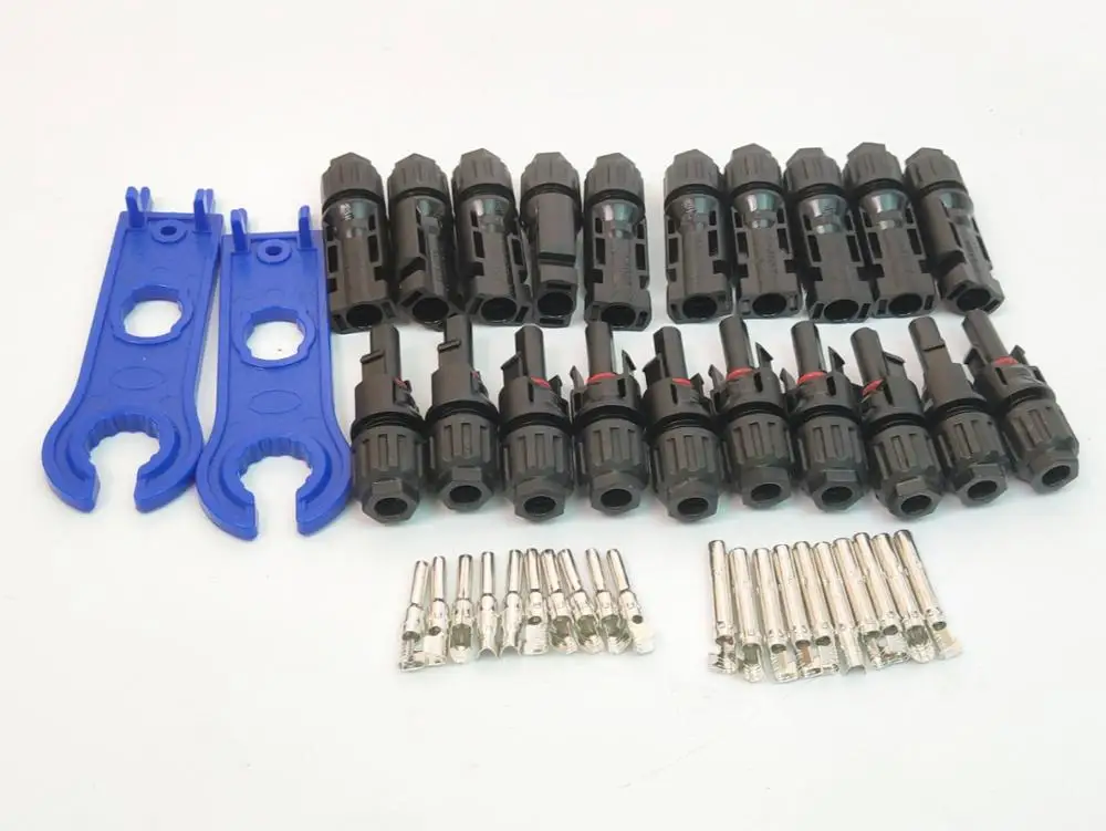 10pairs x MC4 connector with 1pair Spanner connected solar panel Plug cable 2.5mm2 4mm2 and 6mm2 waterproof
10pairs x MC4 connector with 1pair Spanner connected solar panel Plug cable 2.5mm2 4mm2 and 6mm2 waterproof