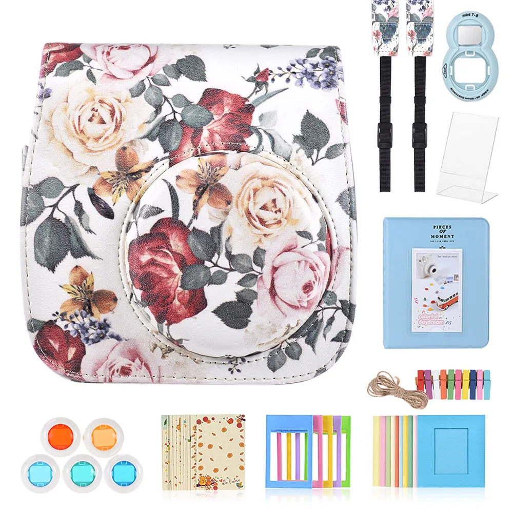 8 in 1 Accessories Kit for Fujifilm Instax Mini 8/8+/8s/9 Include Case/Strap/Selfie Mirror/Filter/Album/Photo Frame and more
8 in 1 Accessories Kit for Fujifilm Instax Mini 8/8+/8s/9 Include Case/Strap/Selfie Mirror/Filter/Album/Photo Frame and more