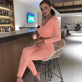 Striped Women Two Piece Set O-Neck Long Sleeve Crop Tops Elastic Waist Pants Autumn Casual Workout Clothes Gym 2 Pcs Outfits
Striped Women Two Piece Set O-Neck Long Sleeve Crop Tops Elastic Waist Pants Autumn Casual Workout Clothes Gym 2 Pcs Outfits