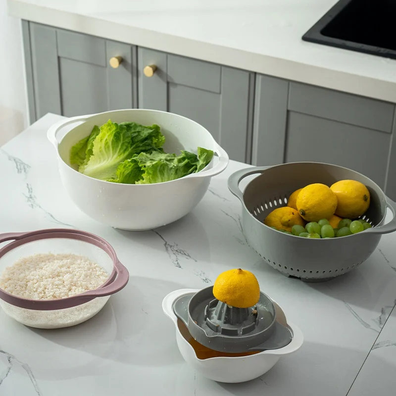1Set Kitchen Draining Squeezing Vegetable Basket Plastic Fruit Drain Strainer Washing Colander Large Mixing Bowl Manual Juicer
1Set Kitchen Draining Squeezing Vegetable Basket Plastic Fruit Drain Strainer Washing Colander Large Mixing Bowl Manual Juicer