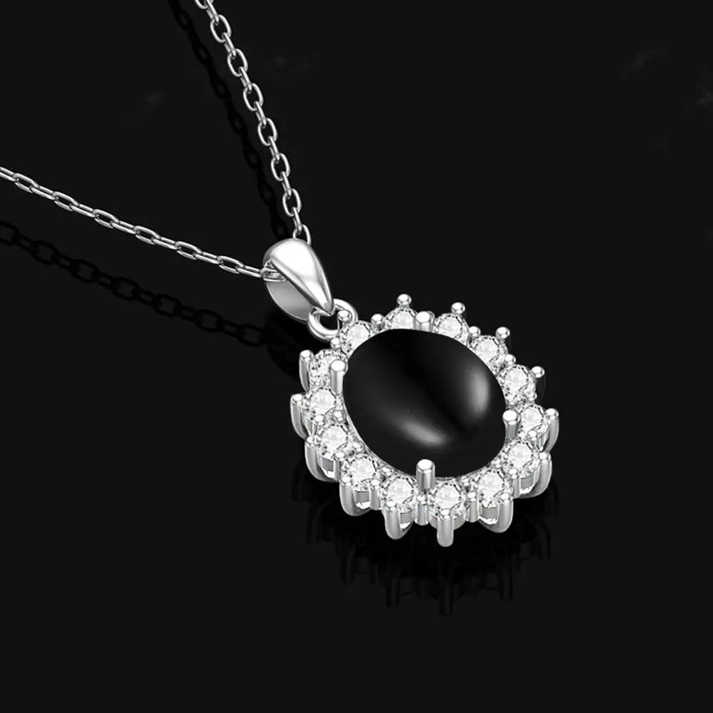 Real Sterling Silver Pendant Women Creative Punk Gemstone Pendant Snowflake Black Onyx Inlaid Zircon Halloween Silver Jewelry
Real Sterling Silver Pendant Women Creative Punk Gemstone Pendant Snowflake Black Onyx Inlaid Zircon Halloween Silver Jewelry