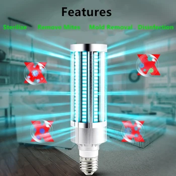 2020 LED UV Sanitizer Lamp 60W UV Germicidal Light Bulb E27 germicidal lamp Remote Control timing Killing Mite Bacteria
2020 LED UV Sanitizer Lamp 60W UV Germicidal Light Bulb E27 germicidal lamp Remote Control timing Killing Mite Bacteria