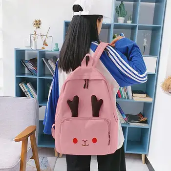 Deer Horn Decor Totes Women Backpack Large Capacity Zip Nylon Rucksack Double Shoulder Strap Bag Backpacks For Student
Deer Horn Decor Totes Women Backpack Large Capacity Zip Nylon Rucksack Double Shoulder Strap Bag Backpacks For Student