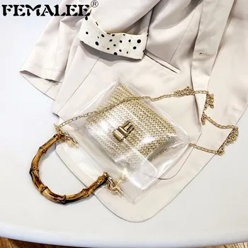 2020 Summer Transparent Waterproof Beach Bags Brand Jelly Composite Bag All-match Women Tote Shopping Bags Large Clear Handbags
2020 Summer Transparent Waterproof Beach Bags Brand Jelly Composite Bag All-match Women Tote Shopping Bags Large Clear Handbags