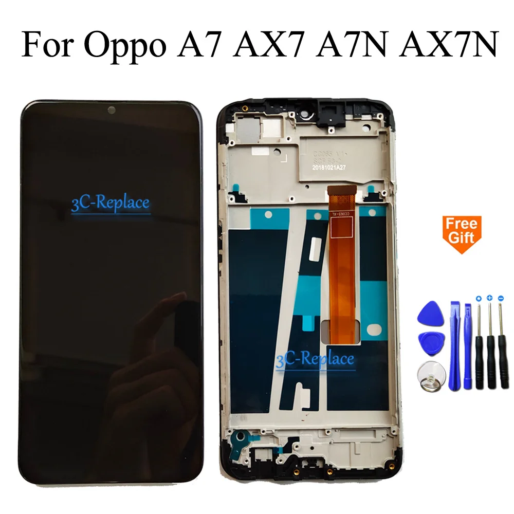 100% Tested Black 6.2 inch For Oppo A7 AX7 A7N AX7N LCD Display Touch Screen Digitizer Assembly With Frame Free Tools
100% Tested Black 6.2 inch For Oppo A7 AX7 A7N AX7N LCD Display Touch Screen Digitizer Assembly With Frame Free Tools