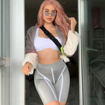 Summer 2020 Sporty Fitness Active Wear Reflective Biker Shorts Women Striped Shorts High Waist Sexy Skinny Short Leggings
Summer 2020 Sporty Fitness Active Wear Reflective Biker Shorts Women Striped Shorts High Waist Sexy Skinny Short Leggings