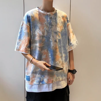 2020 Spring And Summer Japanese Harajuku Style Trendy Casual Tie-dyed Printing Men's T-shirt M-5XL High Quality
2020 Spring And Summer Japanese Harajuku Style Trendy Casual Tie-dyed Printing Men's T-shirt M-5XL High Quality