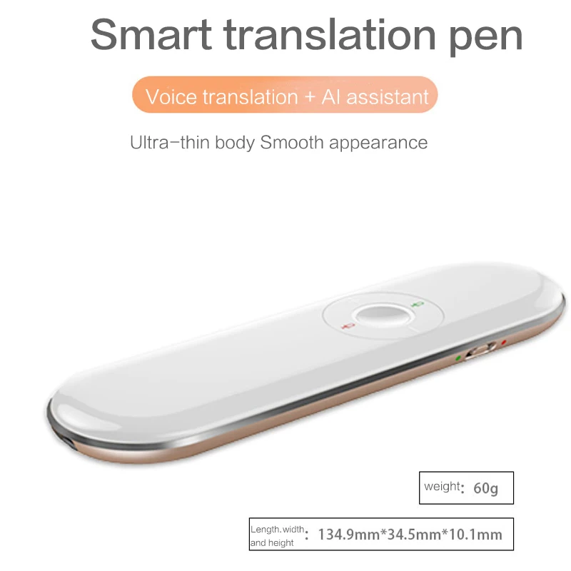 1 Pcs Portable T9 language Translator Two-Way Real Time Instant Translator Multi-Language Smart Voice WIFI Translator
1 Pcs Portable T9 language Translator Two-Way Real Time Instant Translator Multi-Language Smart Voice WIFI Translator