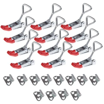 12 Pcs Adjustable Toggle Clamp,Heavy Duty 4001 Style Latch Hasp Clamp for Door,Box Case Trunk,Quick Release Pull Latch
12 Pcs Adjustable Toggle Clamp,Heavy Duty 4001 Style Latch Hasp Clamp for Door,Box Case Trunk,Quick Release Pull Latch