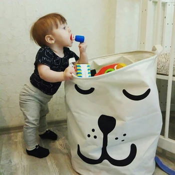 Portable Bear Pattern Laundry Basket Canvas Toys Storage Bag with Drawstring Washing Dirty Clothes Storage Box Organizer
Portable Bear Pattern Laundry Basket Canvas Toys Storage Bag with Drawstring Washing Dirty Clothes Storage Box Organizer