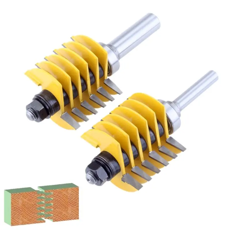 1pc 8mm 1/2" Shank 2 Teeth Adjustable Finger Joint Router Bit Tenon Cutter Industrial Grade for Wood Tool
1pc 8mm 1/2" Shank 2 Teeth Adjustable Finger Joint Router Bit Tenon Cutter Industrial Grade for Wood Tool