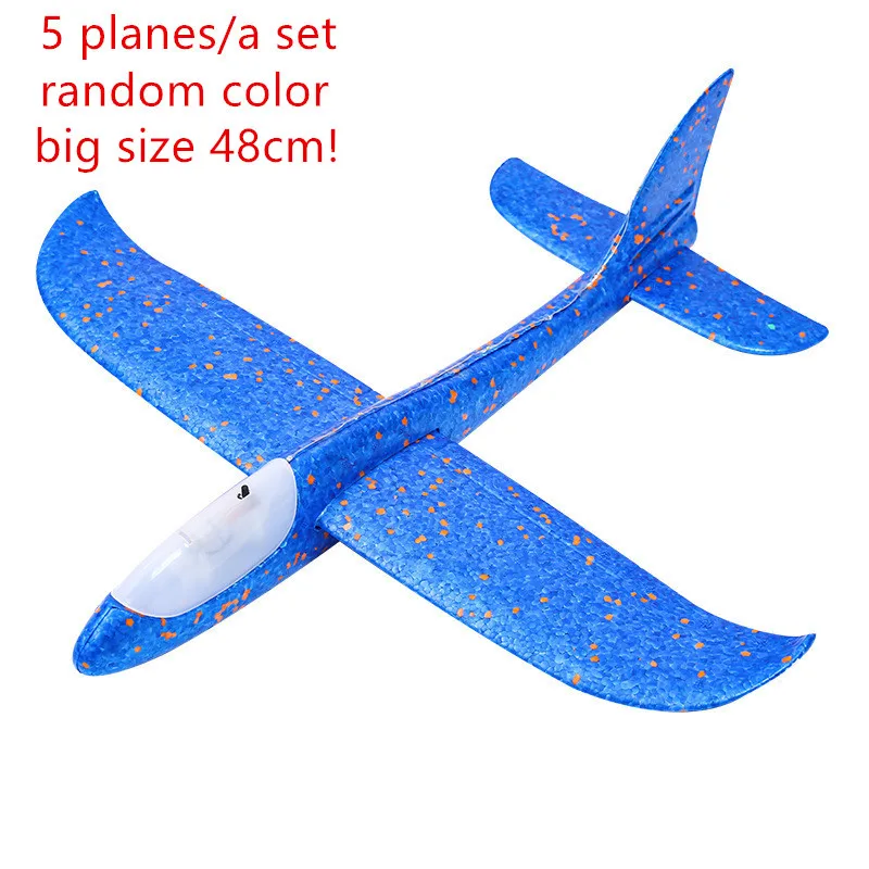 5pcs 48cm Big Hand Launch Throwing Glider Aircraft Inertial Foam EPP Airplane Toy Children Plane Models Outdoor Fun free ship
5pcs 48cm Big Hand Launch Throwing Glider Aircraft Inertial Foam EPP Airplane Toy Children Plane Models Outdoor Fun free ship