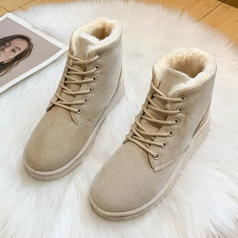 Ladies winter plus velvet warm cotton shoes High-top snow boots Outdoor casual women's shoes Non-slip lace-up women's shoes
Ladies winter plus velvet warm cotton shoes High-top snow boots Outdoor casual women's shoes Non-slip lace-up women's shoes
