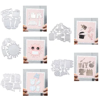 Baby Clothes Wine Drinkware Cooking Supplies Metal Cutting Dies for DIY Scrapbooking Cards Craft 2020 New
Baby Clothes Wine Drinkware Cooking Supplies Metal Cutting Dies for DIY Scrapbooking Cards Craft 2020 New