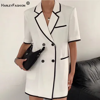 New Summer Asian Style Brief Design Loose One Size White Blazer Short Sleeve Basic Casual Blazers High Quality
New Summer Asian Style Brief Design Loose One Size White Blazer Short Sleeve Basic Casual Blazers High Quality