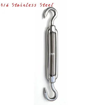 316 Stainless Steel M4 M5 M6 M8 M10 M12 Hook Hook Wire Rope Tensioner Marine Hook Hook Turnbuckles Hardware CC Type
316 Stainless Steel M4 M5 M6 M8 M10 M12 Hook Hook Wire Rope Tensioner Marine Hook Hook Turnbuckles Hardware CC Type