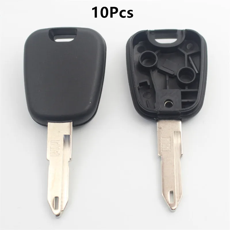 

XIEAILI 10Pcs/Lot Replacement Case Transponder Car Remote Key Fob Shell For Peugeot 206/207 For Citroen C2 Can Install Chip K22