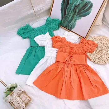 Summer girls dress Baby dress kids vestidos Children clothes fashion waistband pleated puff sleeve ruched 3 to 9 yrs
Summer girls dress Baby dress kids vestidos Children clothes fashion waistband pleated puff sleeve ruched 3 to 9 yrs