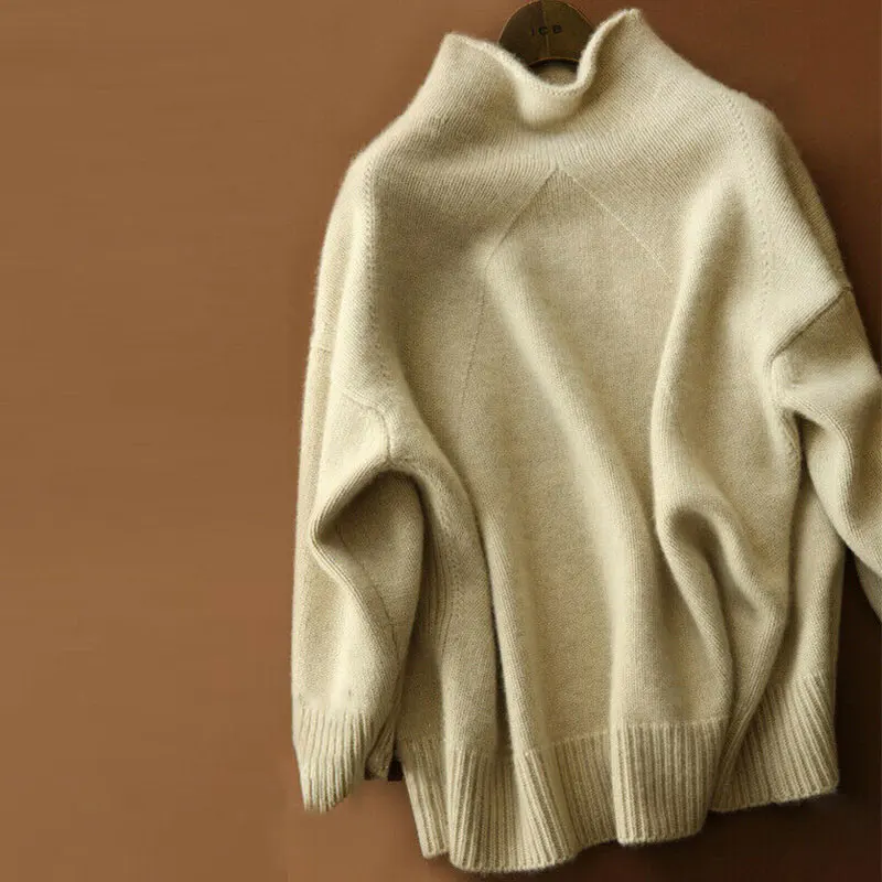 2020 Autumn Winter Oversize Turtlenect Thick Wool Cashmere Sweater Pullovers Women Long Sleeve Female Casual Big Sweater Jumper
2020 Autumn Winter Oversize Turtlenect Thick Wool Cashmere Sweater Pullovers Women Long Sleeve Female Casual Big Sweater Jumper