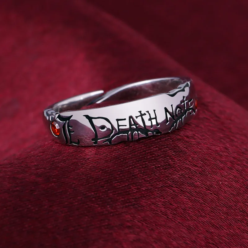 Аниме-кольцо Death Note Yagami Light S925 кольцо на палец из стерлингового серебра с