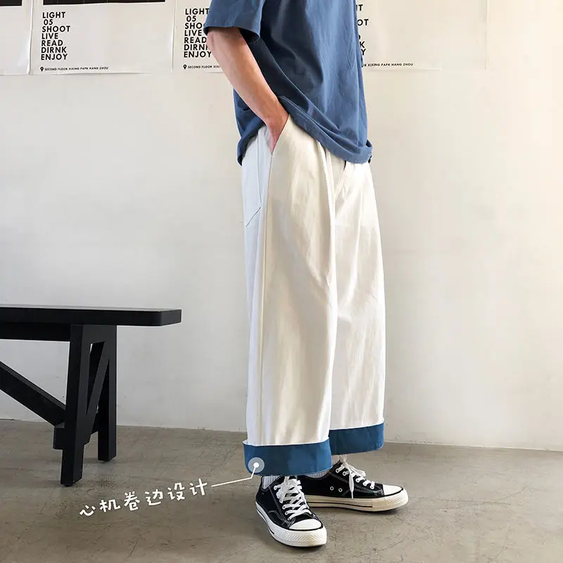 Korean Straight Pants Men's Fashion Contrast Color Casual Pants Men Streetwear Hip-hop Loose Multi-pocket Tooling Trousers Mens
Korean Straight Pants Men's Fashion Contrast Color Casual Pants Men Streetwear Hip-hop Loose Multi-pocket Tooling Trousers Mens