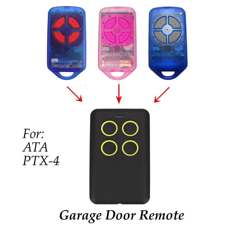For ATA PTX4 SecuraCode 4 Button 433.92 MHz Gate/Garage Door Remote Control Transmitter
For ATA PTX4 SecuraCode 4 Button 433.92 MHz Gate/Garage Door Remote Control Transmitter