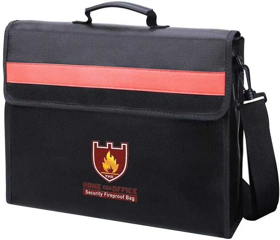 Waterproof Fireproof Document Bag With Adjustable Shoulder Straps Filing Pouch File Bag Organizer
Waterproof Fireproof Document Bag With Adjustable Shoulder Straps Filing Pouch File Bag Organizer