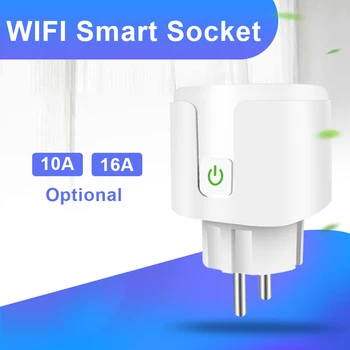 Smart WiFi Plug Adaptor 10A/16A EU Remote Voice Control Power Monitor Smart Socket With For Google Home Alexa Voice Control
Smart WiFi Plug Adaptor 10A/16A EU Remote Voice Control Power Monitor Smart Socket With For Google Home Alexa Voice Control