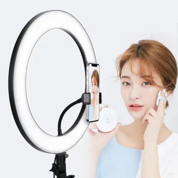 36cm 3-Light Color LED Ring Light Universal 18W 5600K Dimmable Mobile Phone Live Stand Fill Light For Podcast Live Video
36cm 3-Light Color LED Ring Light Universal 18W 5600K Dimmable Mobile Phone Live Stand Fill Light For Podcast Live Video