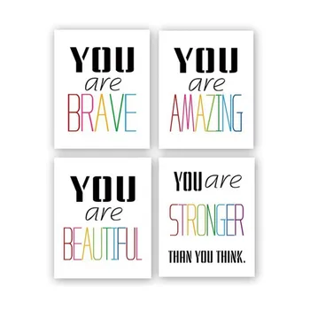 Wall Words Inspirational Modern Art Print Set Motivational Phrases Wall Art Poster For Kids Room Home Decor No Frame Drt 
Wall Words Inspirational Modern Art Print Set Motivational Phrases Wall Art Poster For Kids Room Home Decor No Frame Drt
