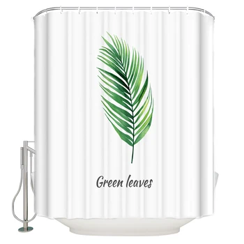 Green Leaves Shower Curtains Waterproof Polyester Shower Curtain Nordic Style Plant White Curtains for Bathroom
Green Leaves Shower Curtains Waterproof Polyester Shower Curtain Nordic Style Plant White Curtains for Bathroom