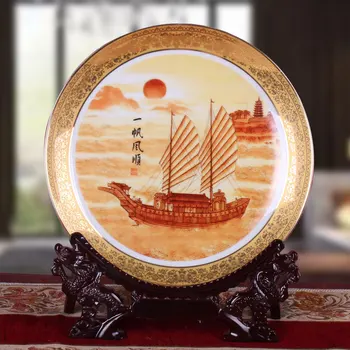 Jingdezhen Porcelain Home Decoration Golden Plate Home and Everything Set Up Modern Fashion Crafts Hanging Plate
Jingdezhen Porcelain Home Decoration Golden Plate Home and Everything Set Up Modern Fashion Crafts Hanging Plate