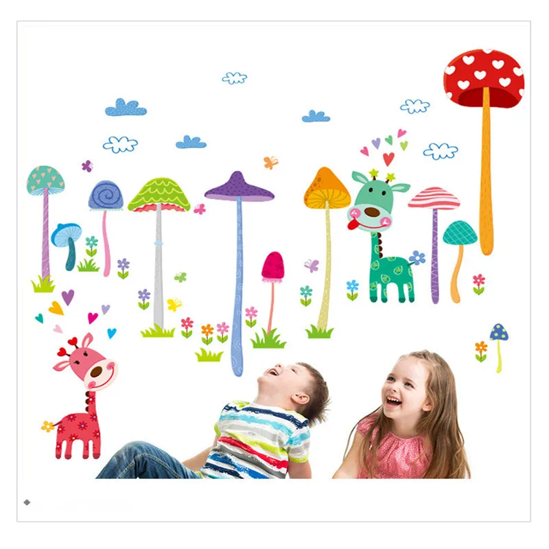 1PC Children's Bedroom Stickers Room Background Decor Mushroom Tree Waterproof Cartoon Layout Cute Giraffe Wall Stickers
1PC Children's Bedroom Stickers Room Background Decor Mushroom Tree Waterproof Cartoon Layout Cute Giraffe Wall Stickers