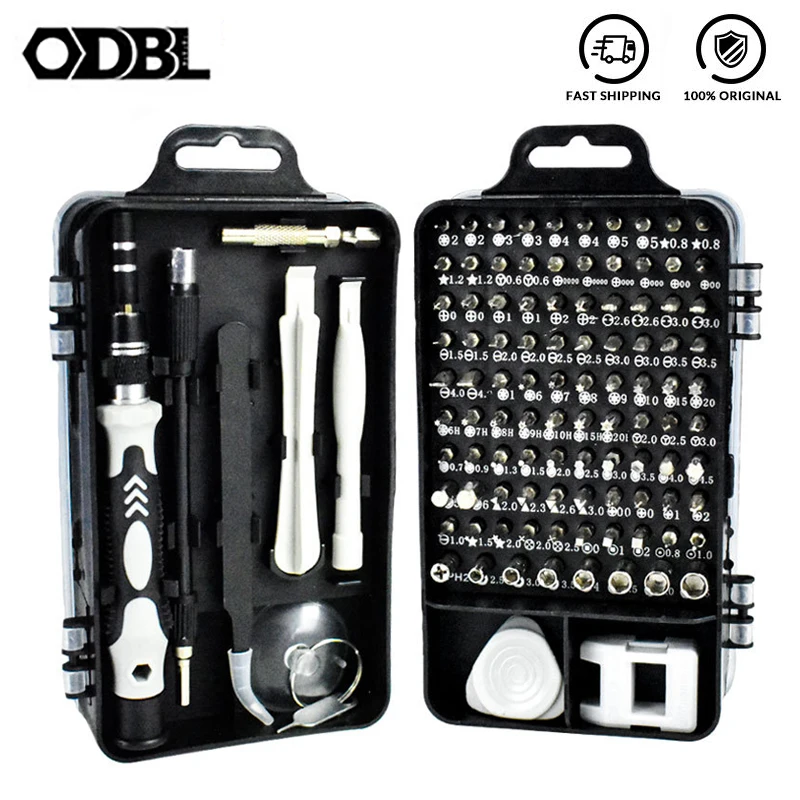 Precision Screwdriver Set 110 in 1 Screw Driver Sets Multi-function Alloy Steel Screwdriver Mobile Phone Repair Hand Home Tools
Precision Screwdriver Set 110 in 1 Screw Driver Sets Multi-function Alloy Steel Screwdriver Mobile Phone Repair Hand Home Tools
